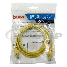 Патч-корд Buro UTP cat5E 1.5м желтый RJ-45 (m)-RJ-45 (m)