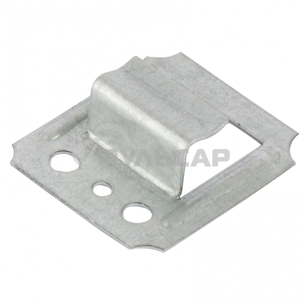 Кляймер №6 оцинкованный с гвоздями, 100шт., Россия Сибртех