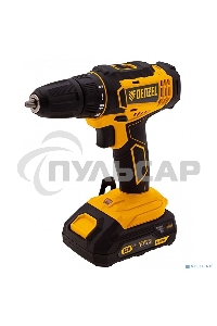 Дрель-шуруповерт Denzel CDL-18-02BM, Аккумуляторная, 18В, 2 АКБ, Кейс