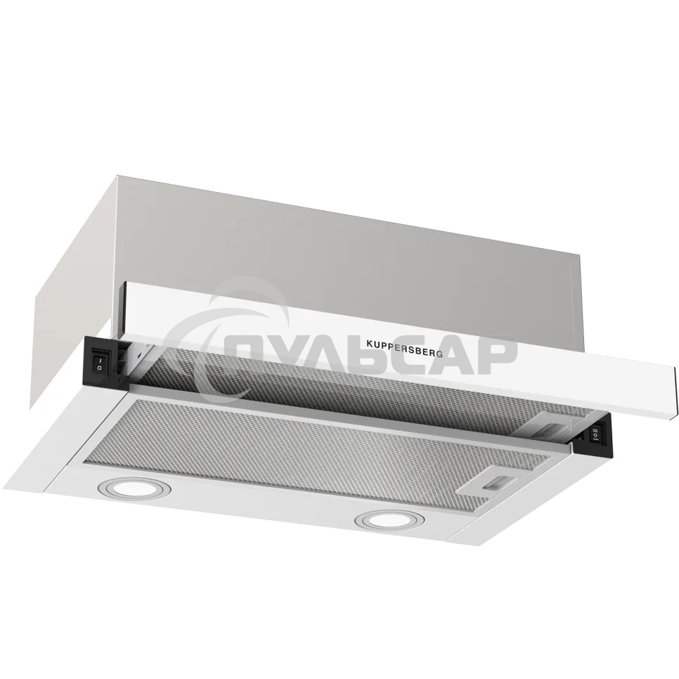 Вытяжка встраиваемая Kuppersberg Slimhit 50 W белый, 50 см, 750 куб. м/ч, 51 дБ