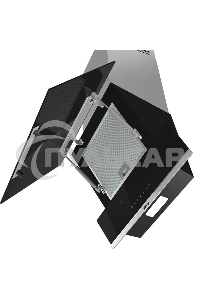 Вытяжка наклонная Gorenje WHI649X21P черный/серебристый, 60 см, 740 куб. м/ч, 67 дБ