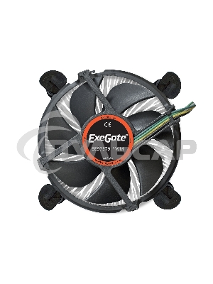 Кулер для процессора ExeGate EE97379-PWM черный, 90 мм, алюминий, 2600 об/мин, 24 дБ, 4 pin, 65 Вт, 60 мм
