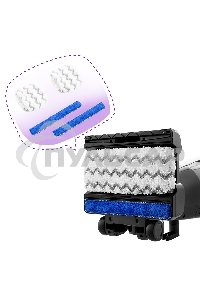 Пылесос вертикальный паровой Kitfort KT-575-1 черный, питание питание от сети, 1600 Вт, уборка влажная/паром/сухая, пылесборник 1.1 л