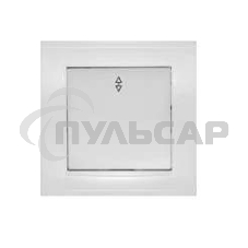 Выключатель проходной 1-кл. СП Бриллиант 10А IP20 белый Universal 7947373 Выключатель проходной 1-кл. СП Бриллиант 10А IP20 белый Universal 7947373