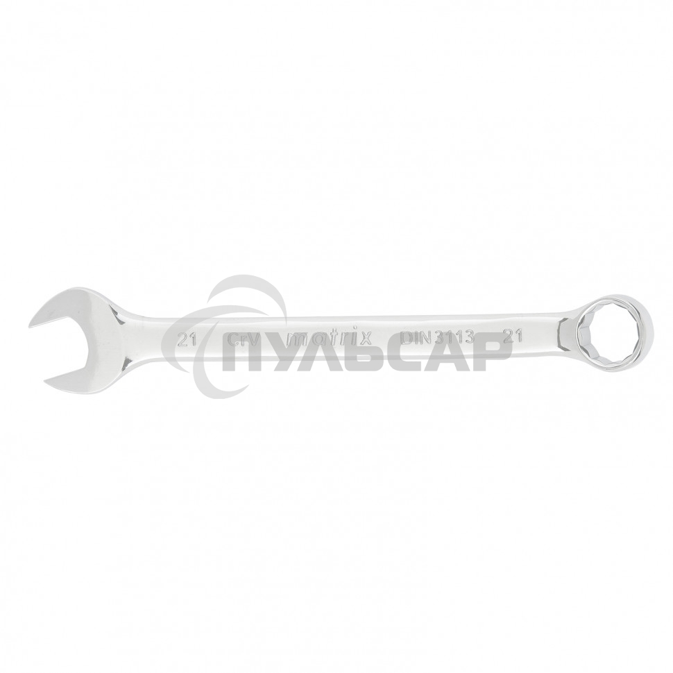 Ключ Matrix комбинированный, 21 мм CrV, полированный хром
