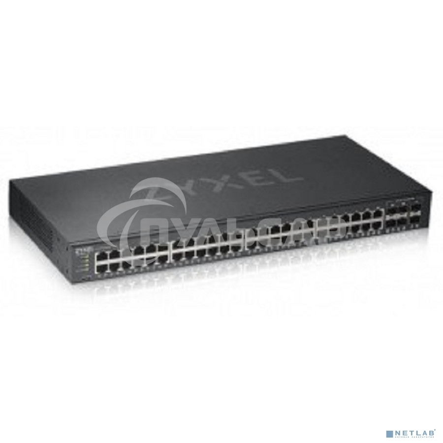 Коммутатор ZYXEL GS1920-48v2 Hybrid Smart switch Zyxel Nebula Flex, 44xGE, 4xCombo (SFP/RJ-45), 2xSFP, Standalone / cloud management
