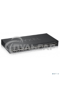 Коммутатор ZYXEL GS1920-48v2 Hybrid Smart switch Zyxel Nebula Flex, 44xGE, 4xCombo (SFP/RJ-45), 2xSFP, Standalone / cloud management