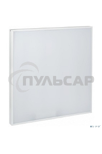 Светильник светодиодный ДВО Iek LDVO0-6575-40-6500-K01 6575 595х595х25мм 40Вт 6500К равномерная засветка опал аналог люм.свет. 4х18 накладных или в потолок Армстронг