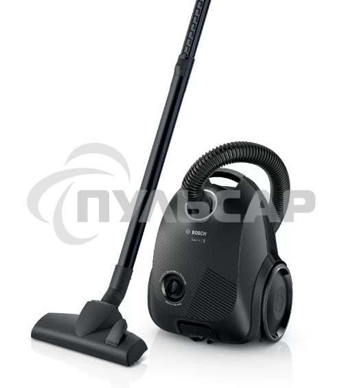Пылесос Bosch BGBS2LB1 черный, 600 Вт, уборка сухая, пылесборник мешок, 3.5 л