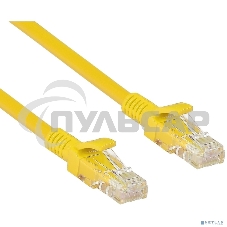 Патч-корд UTP кат. 5e, 0.5м ExeGate желтый