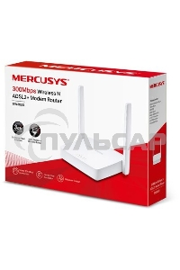 Роутер беспроводной Mercusys MW300D N300 10/100BASE-TX/ADSL