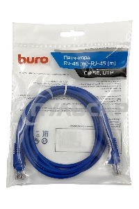 Патч-корд Buro UTP cat5E 1.5м синий RJ-45 (m)-RJ-45 (m)