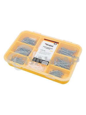 Набор саморезов и дюбелей 260 шт.