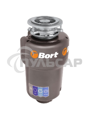 Измельчитель пищевых отходов Bort TITAN 5000 (Control) Мощность л.с. 0,75 ; 560 Вт; 5,2 кг/мин; 3200 об/мин; 1400 мл; Металл ; набор аксессуаров 5 шт [93410259]