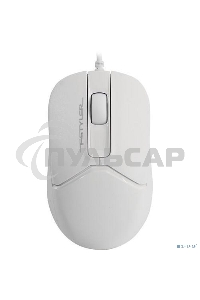 Мышь проводная A4Tech Fstyler FM12 белый, 1200 dpi, USB, кнопки - 3
