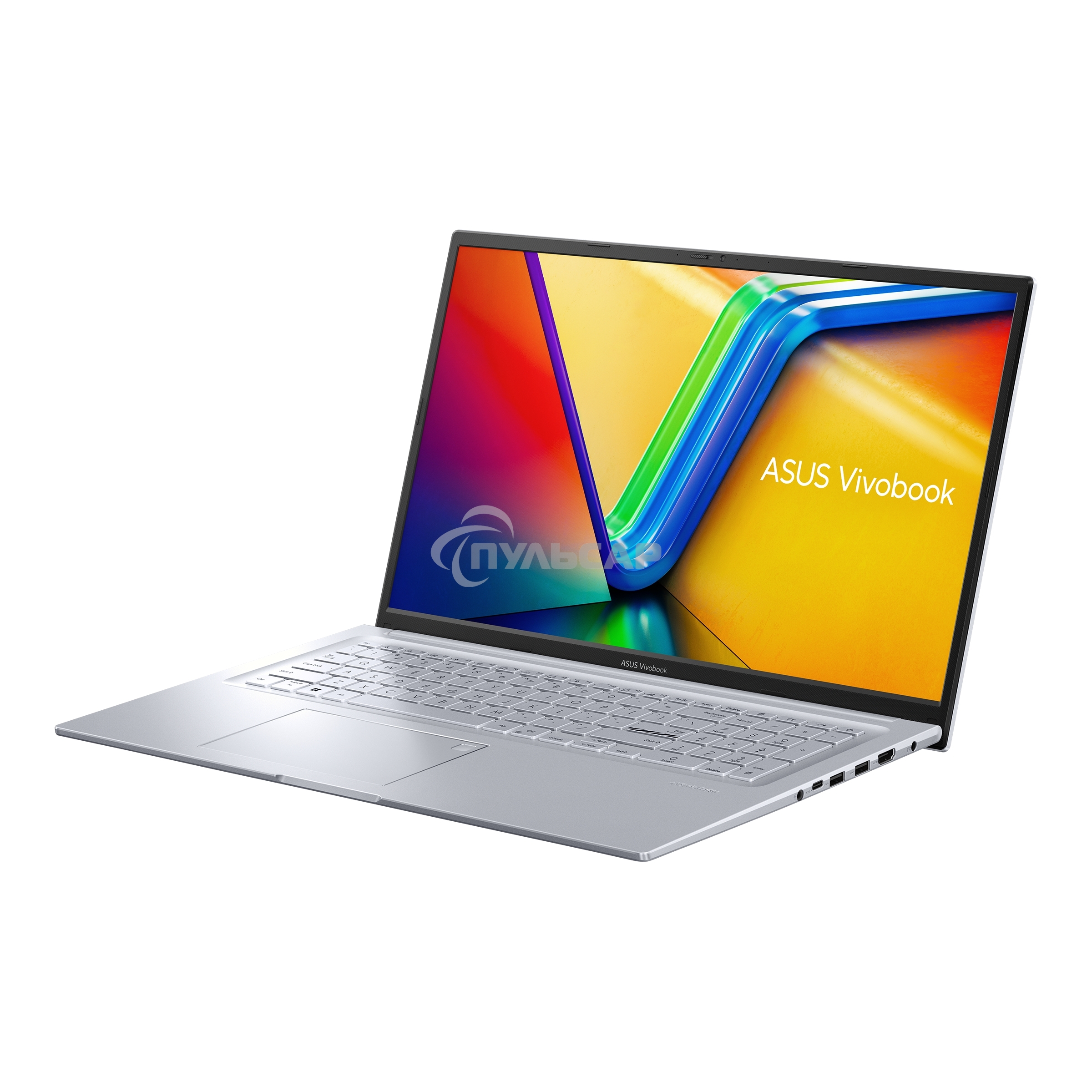 Ноутбук ASUS VivoBook 17X M3704YA Ryzen 5 7430U 16Gb SSD 1Tb AMD Radeon Graphics 17,3 FHD IPS 50Вт*ч No OS Серебристый M3704YA-AU159 90NB1191-M008F0