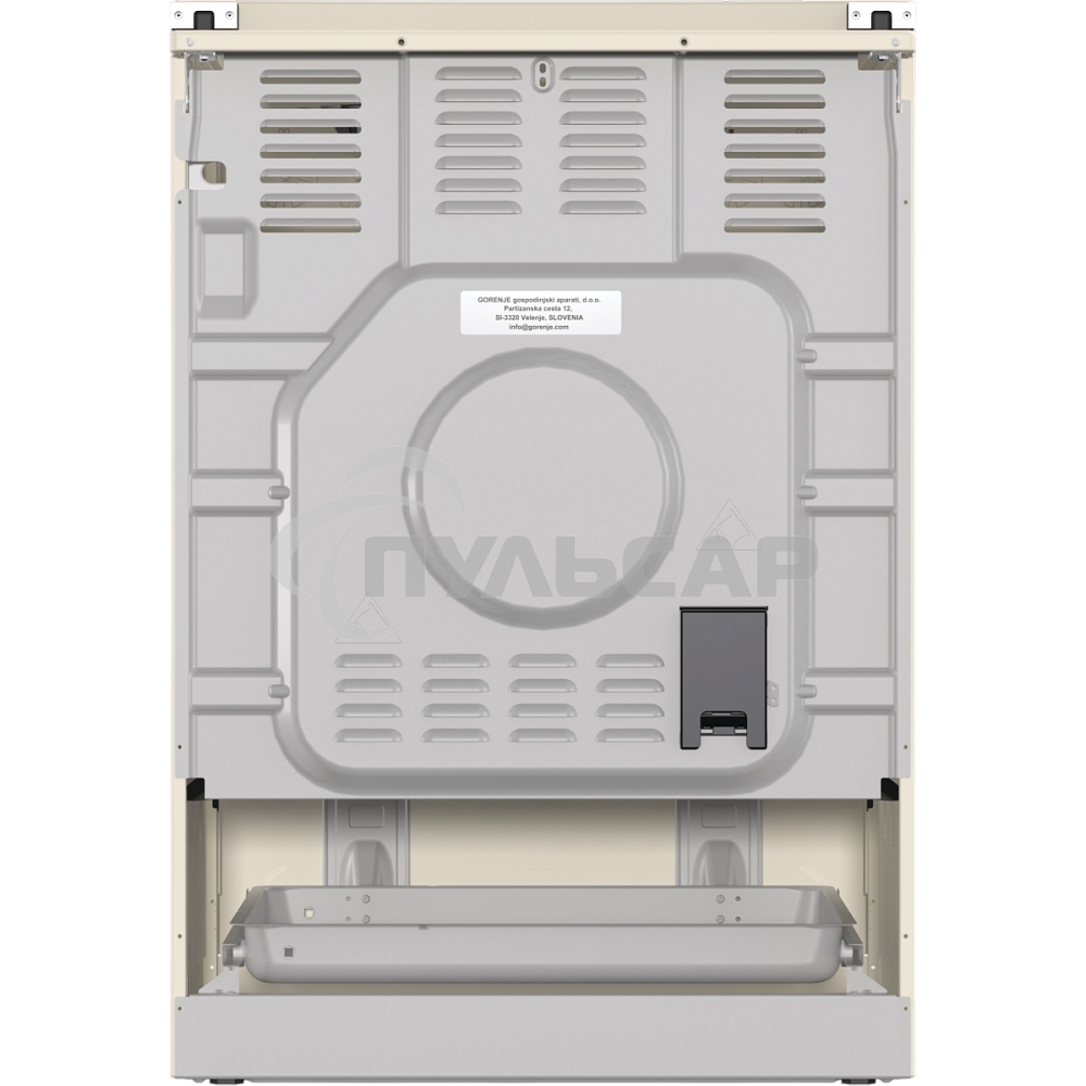 Плита комбинированная Gorenje GKS6C71CLI бежевый, конфорок 4 газовых, духовка 71 л, 60 см x 85 см x 60 см