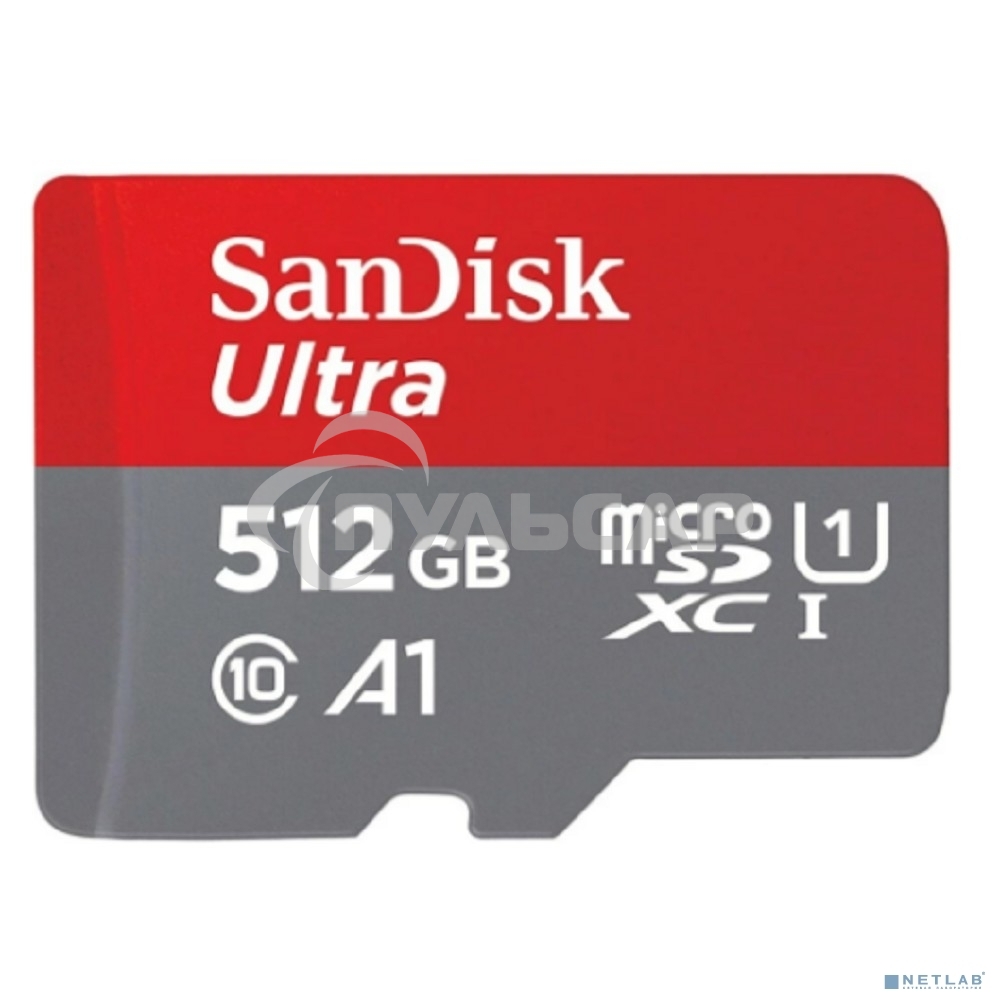 Флеш карта microSD 512Gb SanDisk microSDXC Class 10 Ultra UHS-I A1 140Mb/s