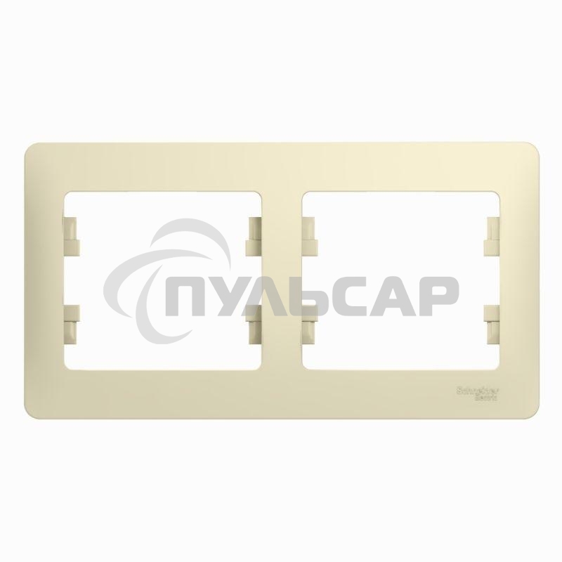 Рамка 2-м Glossa горизонт. беж. SchE GSL000202