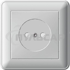 Розетка 1-м СП W59 16А IP20 защ. шторки без заземл. бел. SchE RS16-151-18