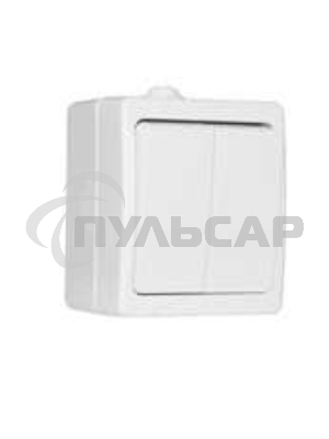 Выключатель 2-кл. ОП Аллегро 10А IP54 белый UNIVersal 5563491