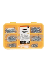 Набор саморезов и дюбелей 260 шт.