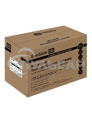 Источник бесперебойного питания ExeGate EX292613RUS SpecialPro UNB-2200.LED.AVR.2SH.RJ.USB 2200VA/1300W,LED, AVR,2*Schuko, RJ45/11, USB, металлический корпус, черный