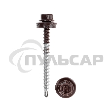 Саморез кровельный KRANZ 4,8х50, окрашенный RAL 8017, короб (150 шт/уп)