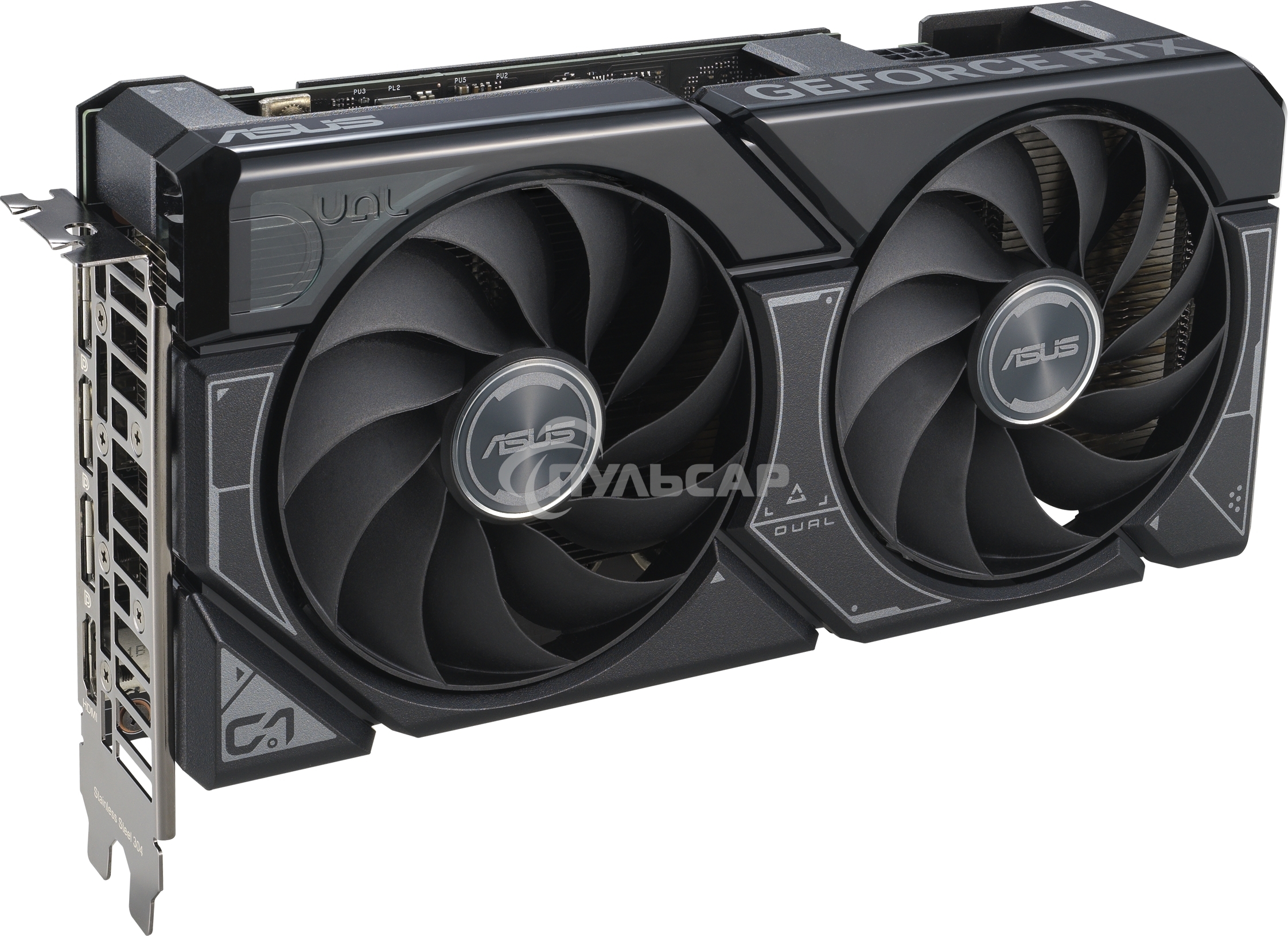 Видеокарта Asus DUAL-RTX 4060TI-O8G-EVO NVIDIA GeForce RTX 4060TI 8Gb PCI-E 4.0 128bit GDDR6 2565/18000 HDMIx1 DPx3 HDCP Ret