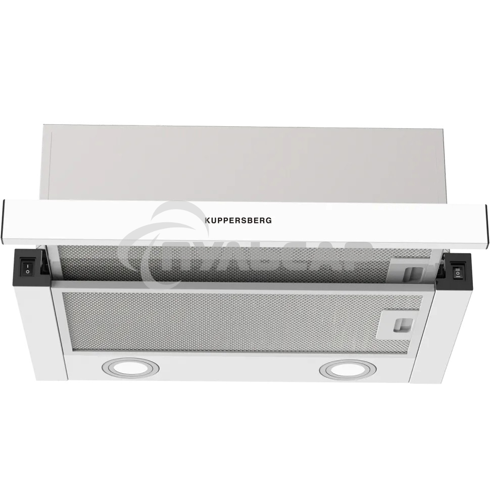 Вытяжка встраиваемая Kuppersberg Slimhit 50 WG белый, 50 см, 750 куб. м/ч, 51 дБ
