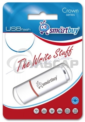 Флешка USB Smartbuy 64 Gb,Smartbuy Crown белый (SB64 GbCRW-W)