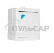 Выключатель 1-кл. ОП Аллегро с подствет. 10А IP54 белый UNIVersal 5563477