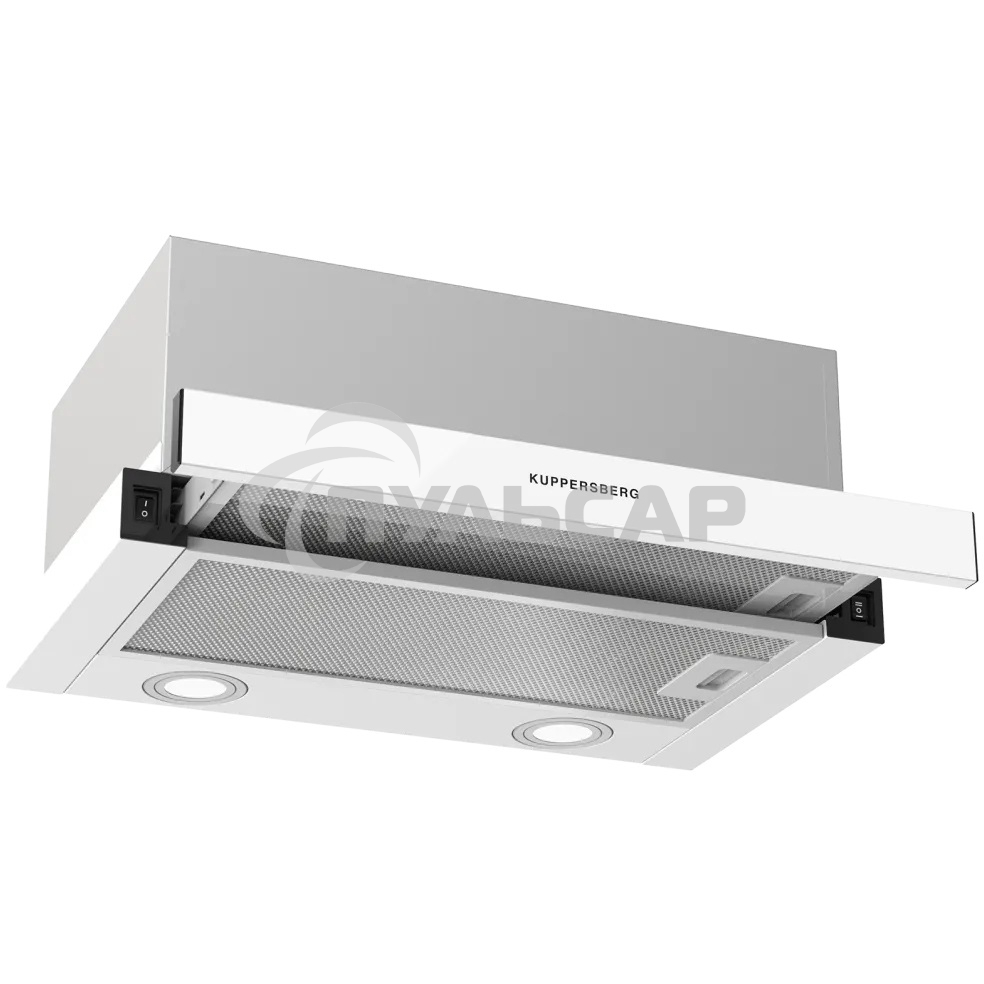 Вытяжка встраиваемая Kuppersberg Slimhit 50 WG белый, 50 см, 750 куб. м/ч, 51 дБ