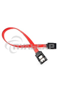 Кабель интерфейсный SATAIII Cablexpert CC-SATAM-DATA-0.3M, 30см, 7pin/7pin, защелка, пакет