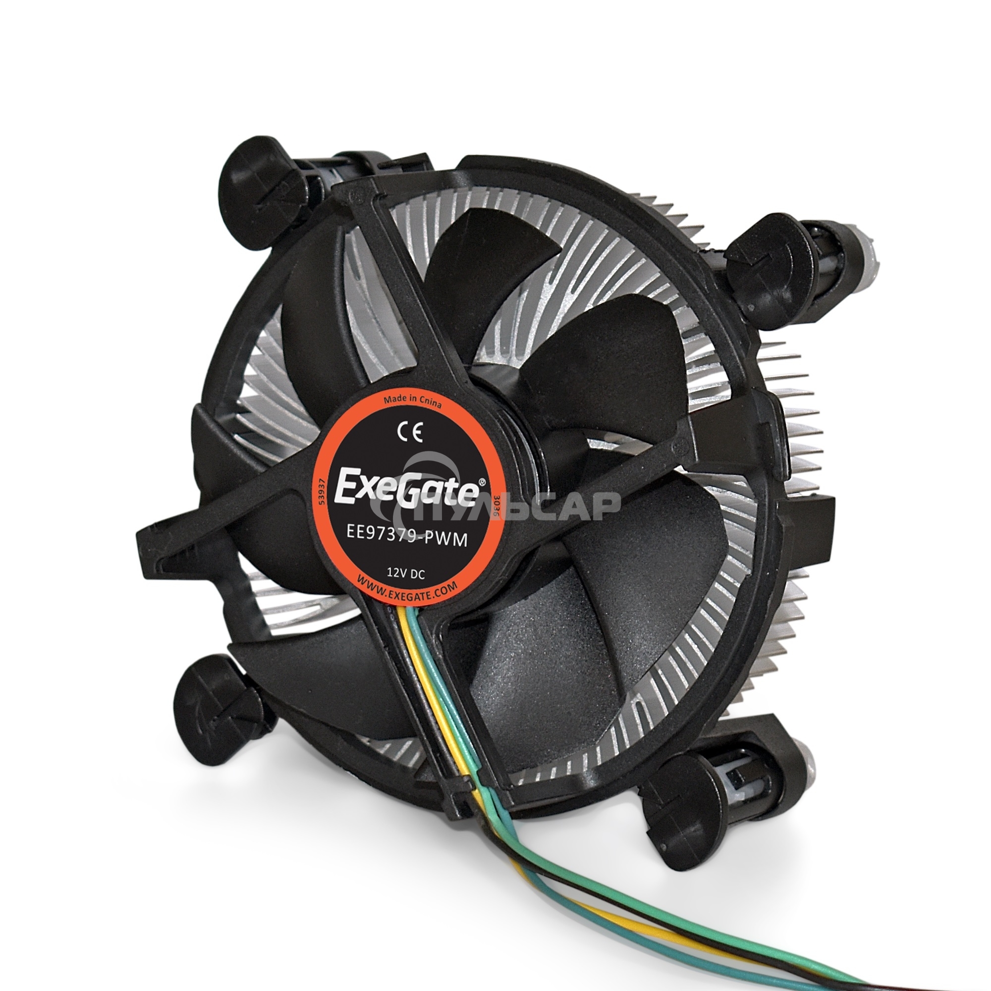 Кулер для процессора ExeGate EE97379-PWM черный, 90 мм, алюминий, 2600 об/мин, 24 дБ, 4 pin, 65 Вт, 60 мм