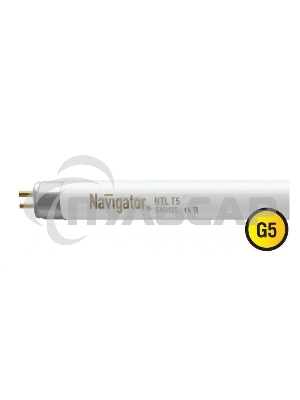 Лампа люминесцентная Navigator NTL-T5-21-840-G5 21Вт T5 4200К G5