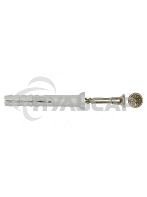 Дюбель-гвоздь KRANZ потайной бортик, полипропилен 8х100, короб (100 шт./уп.)