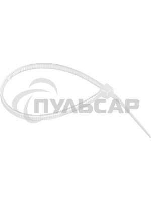 Хомуты, 100 х 2,5 мм, пластиковые, белые, 100 шт. Сибртех