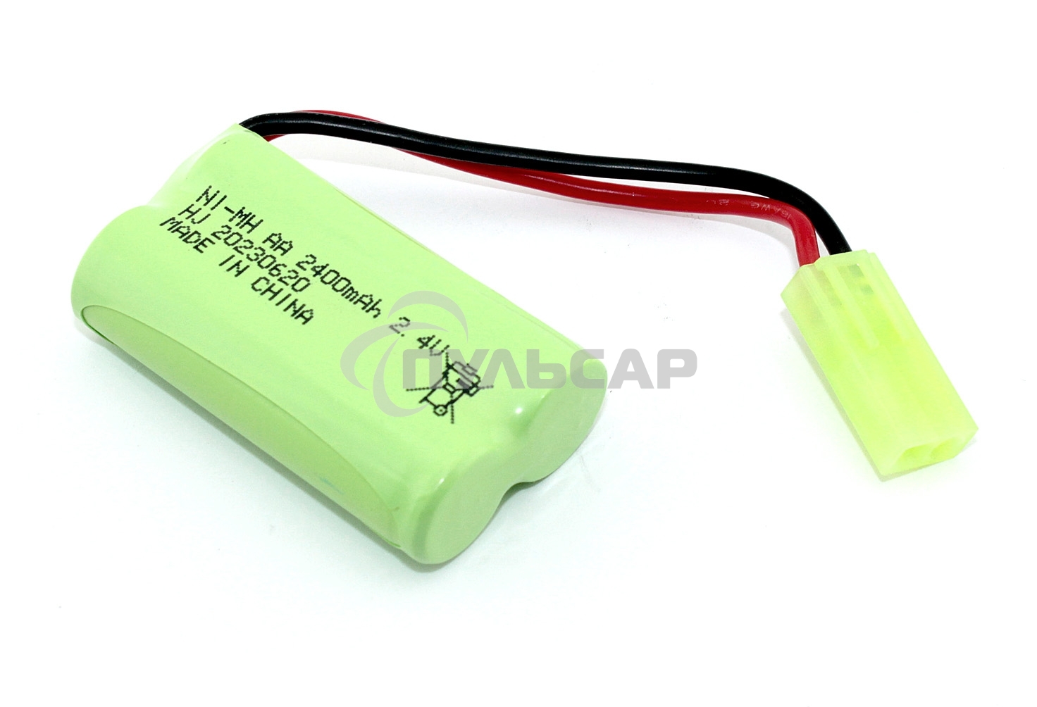 Аккумулятор Ni-MH 2.4V 2400mAh AA Flatpack разъем Tamiya