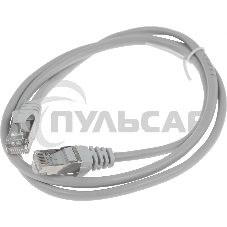 Патч-корд FTP Cablexpert кат.5e, 1м, литой, многожильный (серый)