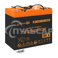 Аккумуляторная батарея ExeGate HR 12-55 (12V 55Ah, болт М6)