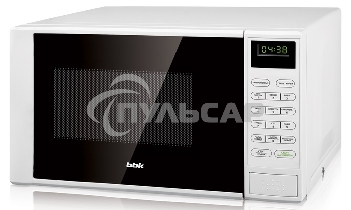 Микроволновая печь BBK 20MWG-735S/W белый, 20 л, 700 Вт, переключатели - сенсор