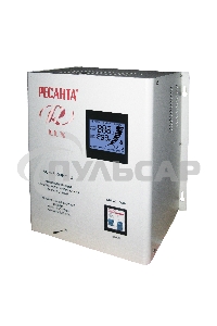 Стабилизатор напряжения Ресанта АСН-8 000 Н/1-Ц 63/6/17 Стабилизатор Lux 220В±8%, Габ. 305х190х360, Вес 15кг