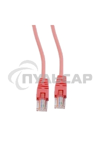 Патч-корд UTP Cablexpert кат.5e, 0.5м, литой, многожильный (красный)