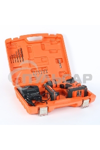 Дрель-шуруповерт Patriot BR 140Li, Аккумуляторная, 14,4В, 2 АКБ, Кейс