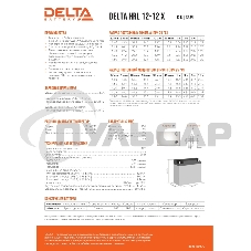 Батарея Delta HRL 12-12 X (12А\ч, 12В) свинцово- кислотный аккумулятор