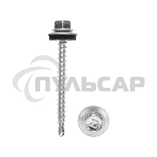 Саморез кровельный KRANZ 4,8х50, цинк, короб (150 шт/уп)