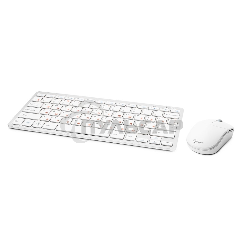 Комплект клавиатура + мышь Gembird KBS-7001-RU Wireless, ноутбучн. механизм клавиш 2.4ГГц/10м, мини-приемник- USB