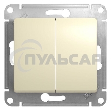 Механизм выключателя 2-кл. СП GLOSSA 10А IP20 10AX беж. SchE GSL000251