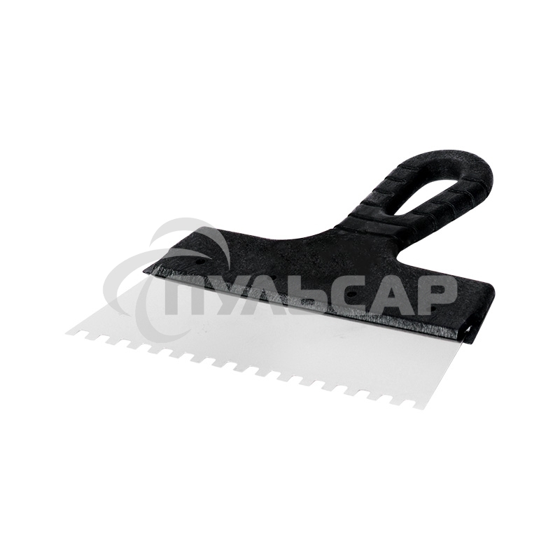 Шпатель фасадный Rexant 200 мм зуб 6х6 нержавеющая сталь, пластмассовая ручка 89-0222